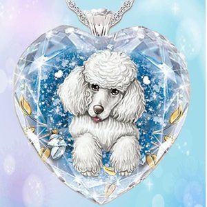 Poodle Heart Necklace